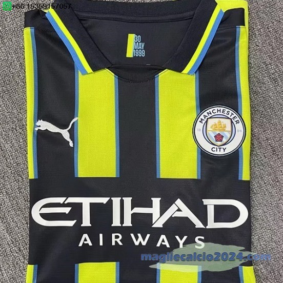 Thailandia Away Maglia Manchester City 2024 2025 Verde Poco Prezzo