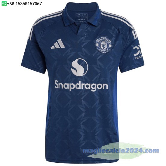 Thailandia Away Maglia Manchester United 2024 2025 Blu Poco Prezzo