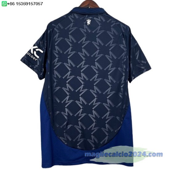 Thailandia Away Maglia Manchester United 2024 2025 Blu Poco Prezzo
