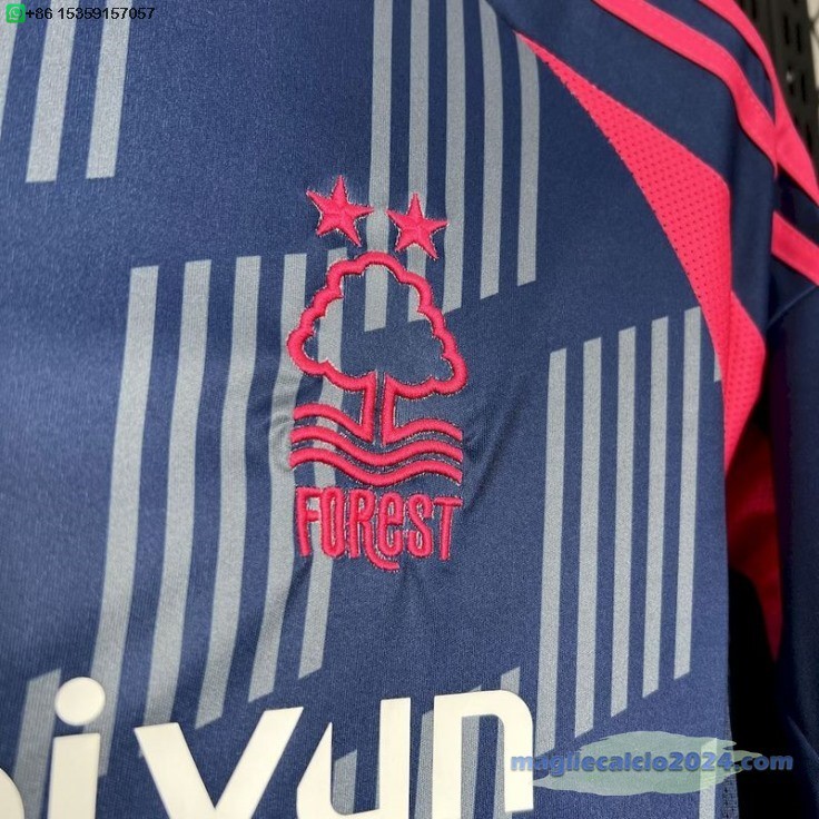 Thailandia Away Maglia Nottingham Forest 2024 2025 Blu Poco Prezzo