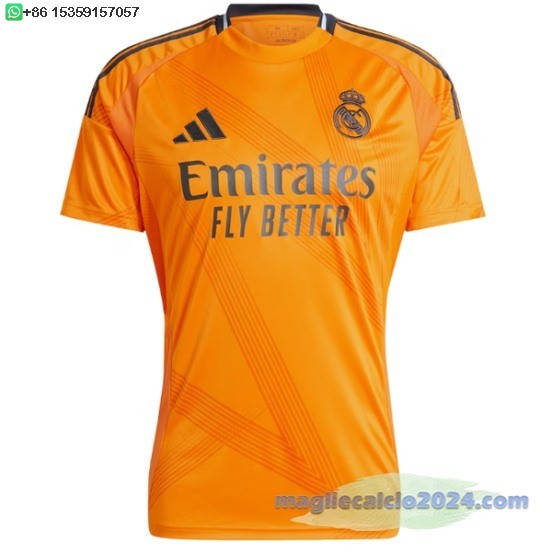 Thailandia Away Maglia Real Madrid 2024 2025 Arancione Poco Prezzo