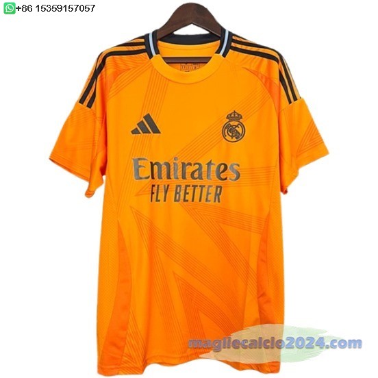 Thailandia Away Maglia Real Madrid 2024 2025 Arancione Poco Prezzo