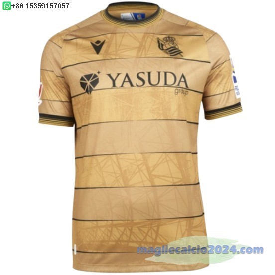 Thailandia Away Maglia Real Sociedad 2024 2025 Giallo Poco Prezzo