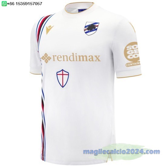 Thailandia Away Maglia Sampdoria 2024 2025 Bianco Poco Prezzo