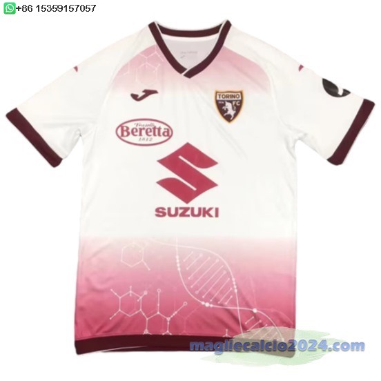 Thailandia Away Maglia Torino 2024 2025 Bianco I Rosso Poco Prezzo
