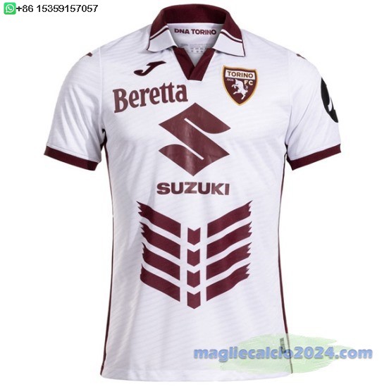 Thailandia Away Maglia Torino 2024 2025 Bianco Rosso Poco Prezzo
