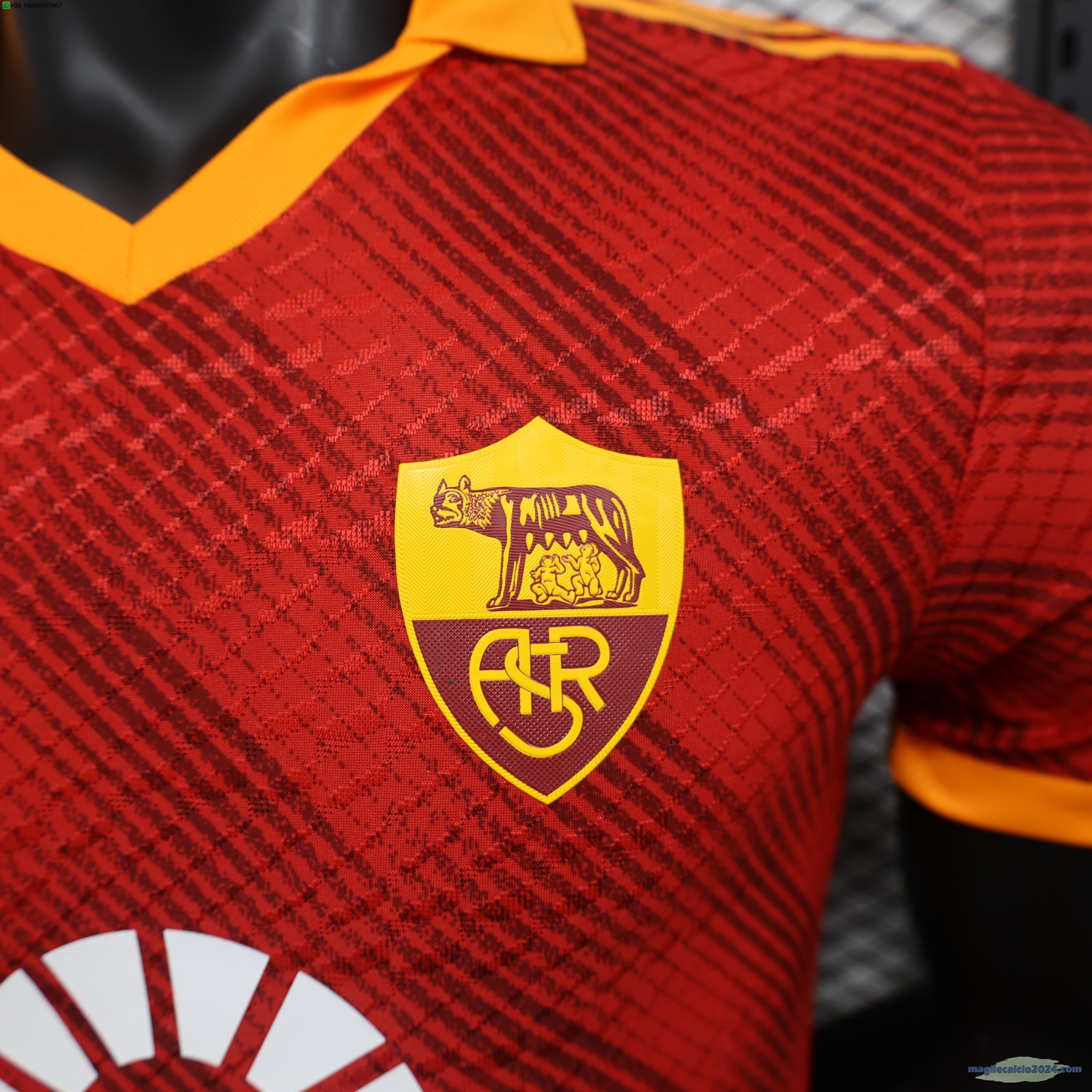 Thailandia Fourth Giocatori Maglia As Roma 2023 2024 Poco Prezzo