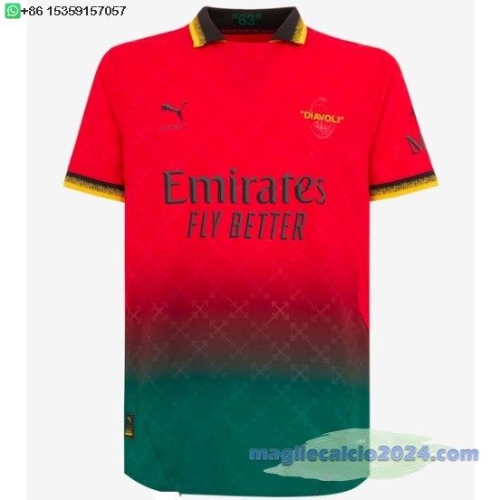 Thailandia Fourth Maglia AC Milan 2024 2025 Rosso Verde Poco Prezzo