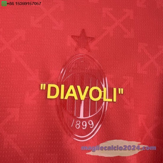 Thailandia Fourth Maglia AC Milan 2024 2025 Rosso Verde Poco Prezzo
