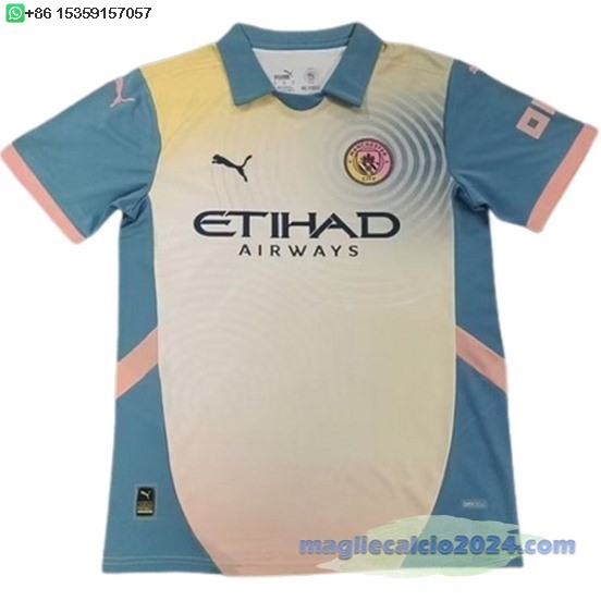 Thailandia Fourth Maglia Manchester City 2024 2025 Giallo Poco Prezzo