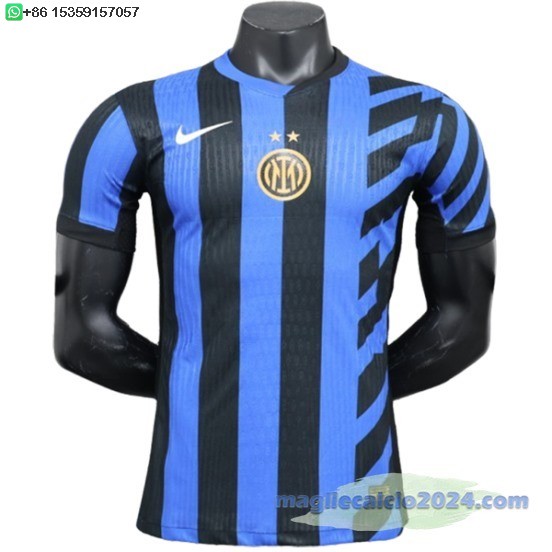 Thailandia Home Giocatori Maglia Inter Milán 2024 2025 Blu I Nero Poco Prezzo