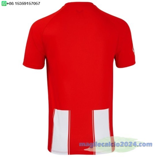 Thailandia Home Maglia Almería 2024 2025 Rosso Bianco Poco Prezzo