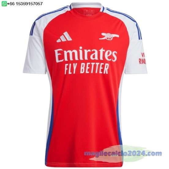 Thailandia Home Maglia Arsenal 2024 2025 Rosso Poco Prezzo