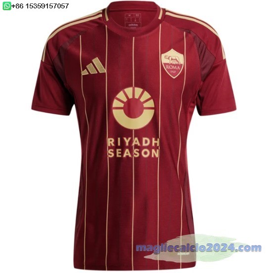 Thailandia Home Maglia As Roma 2024 2025 Rosso Poco Prezzo