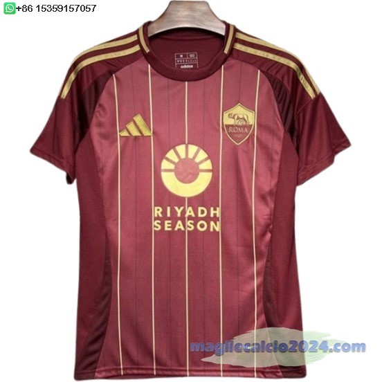 Thailandia Home Maglia As Roma 2024 2025 Rosso Poco Prezzo