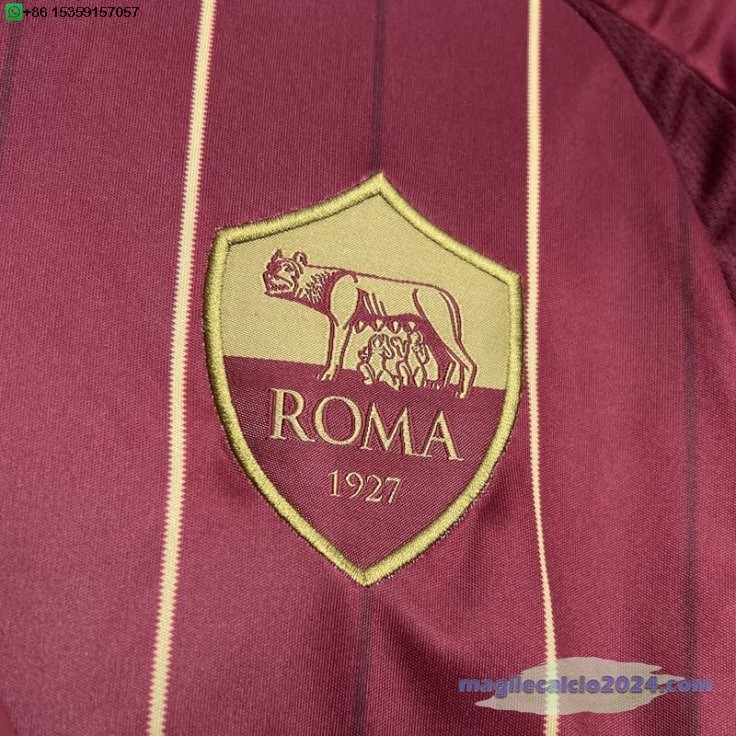 Thailandia Home Maglia As Roma 2024 2025 Rosso Poco Prezzo