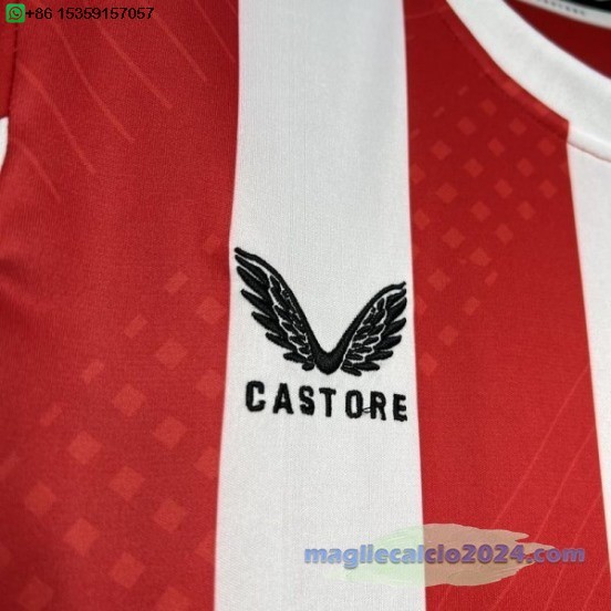 Thailandia Home Maglia Athletic Bilbao 2024 2025 Rosso Bianco Poco Prezzo