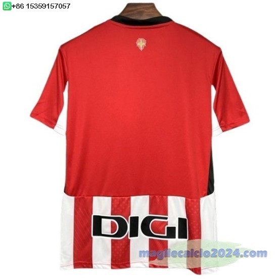 Thailandia Home Maglia Athletic Bilbao 2024 2025 Rosso Bianco Poco Prezzo