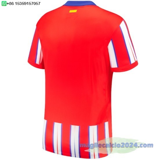 Thailandia Home Maglia Atletico Madrid 2024 2025 Rosso Bianco Poco Prezzo