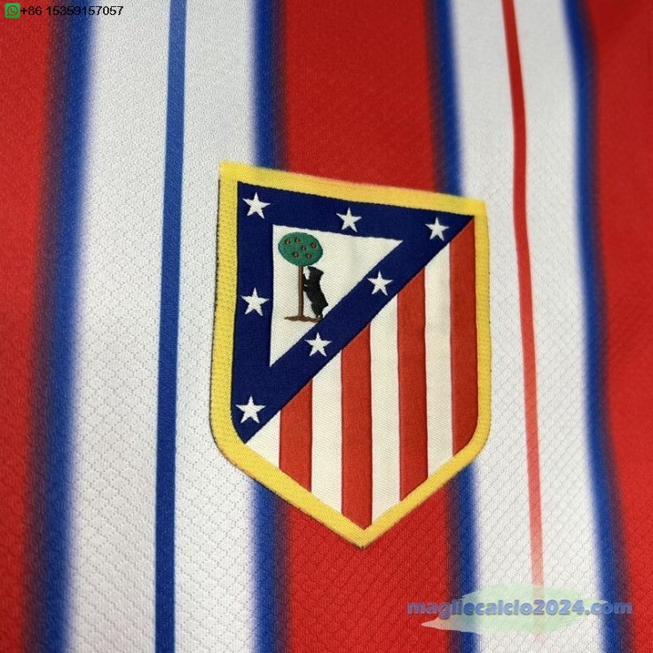 Thailandia Home Maglia Atletico Madrid 2024 2025 Rosso Bianco Poco Prezzo
