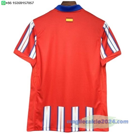 Thailandia Home Maglia Atletico Madrid 2024 2025 Rosso Bianco Poco Prezzo