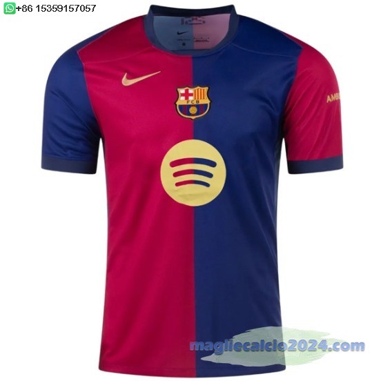 Thailandia Home Maglia Barcelona 2024 2025 Blu I Rosso Poco Prezzo