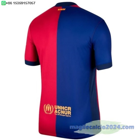 Thailandia Home Maglia Barcelona 2024 2025 Blu Rosso Poco Prezzo
