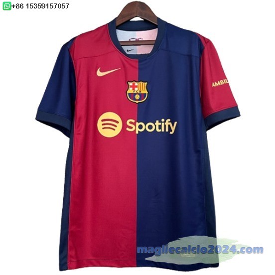 Thailandia Home Maglia Barcelona 2024 2025 Blu Rosso Poco Prezzo