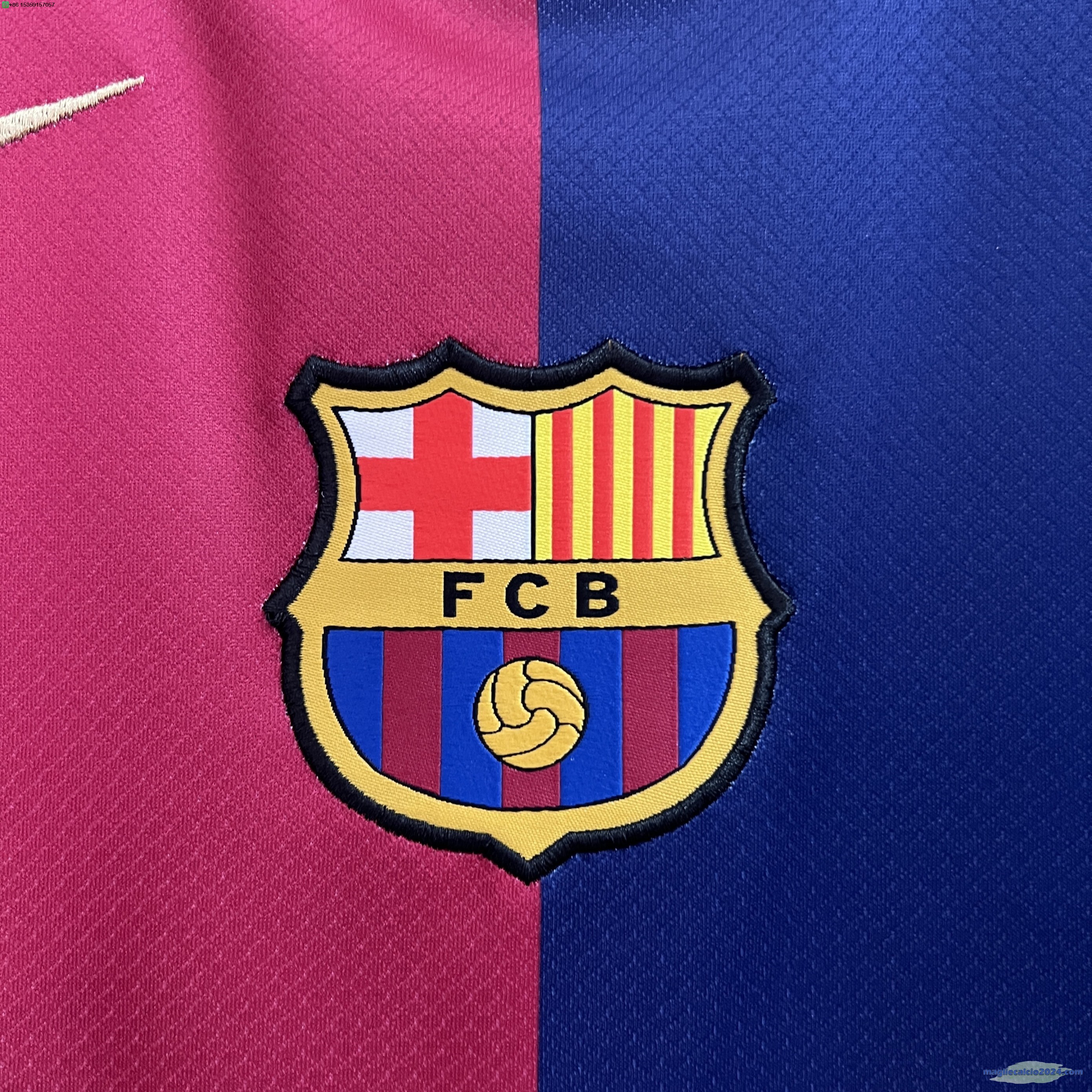 Thailandia Home Maglia Barcelona 2024 2025 Blu Rosso Poco Prezzo