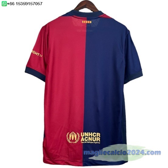 Thailandia Home Maglia Barcelona 2024 2025 Blu Rosso Poco Prezzo