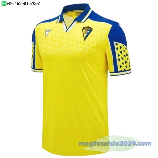 Thailandia Home Maglia Cádiz 2024 2025 Giallo Poco Prezzo