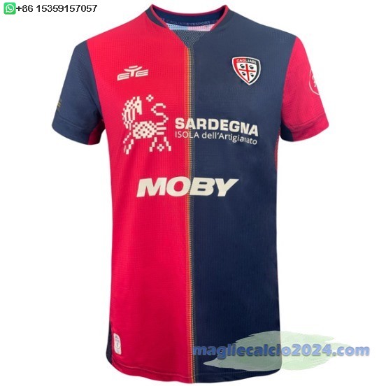 Thailandia Home Maglia Cagliari 2024 2025 Rosso Poco Prezzo