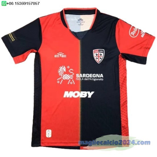 Thailandia Home Maglia Cagliari 2024 2025 Rosso Poco Prezzo