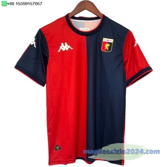 Thailandia Home Maglia Genoa 2024 2025 Rosso Blu Poco Prezzo