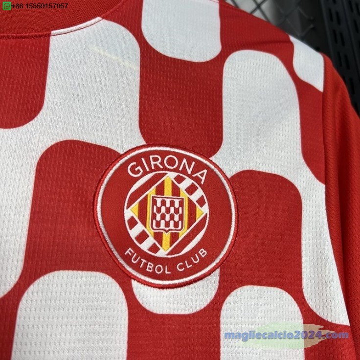Thailandia Home Maglia Girona 2024 2025 Rosso Poco Prezzo