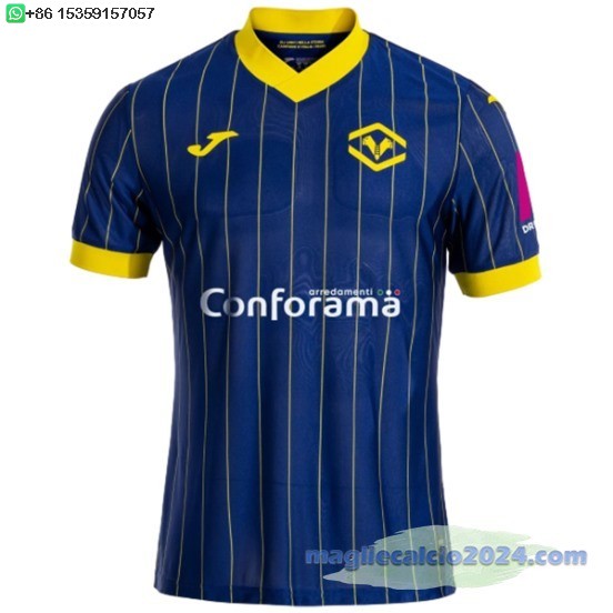 Thailandia Home Maglia Hellas Verona 2024 2025 Blu Poco Prezzo