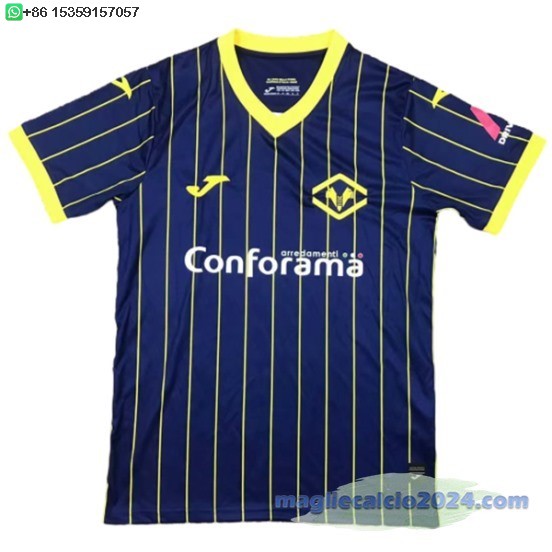 Thailandia Home Maglia Hellas Verona 2024 2025 Blu Poco Prezzo