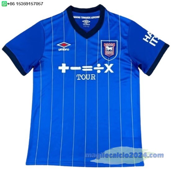 Thailandia Home Maglia Ipswich Town 2024 2025 Blu Poco Prezzo