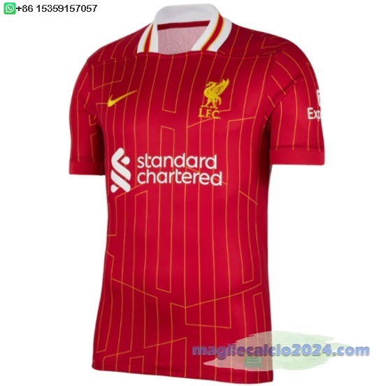 Thailandia Home Maglia Liverpool 2024 2025 Rosso Poco Prezzo