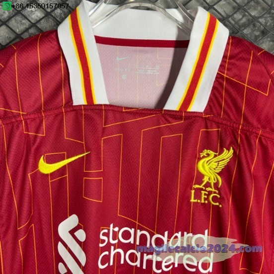 Thailandia Home Maglia Liverpool 2024 2025 Rosso Poco Prezzo