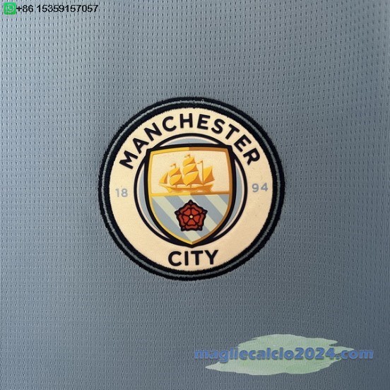Thailandia Home Maglia Manchester City 2024 2025 Blu Poco Prezzo