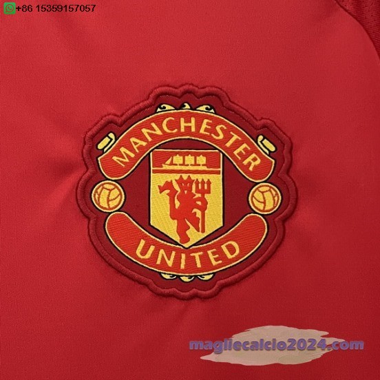 Thailandia Home Maglia Manchester United 2024 2025 Rosso Poco Prezzo