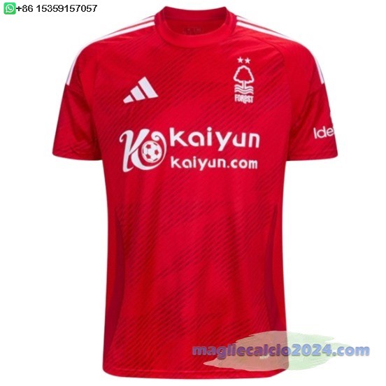 Thailandia Home Maglia Nottingham Forest 2024 2025 Rosso Poco Prezzo