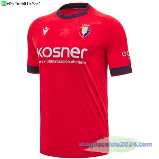 Thailandia Home Maglia Osasuna 2024 2025 Rosso Poco Prezzo