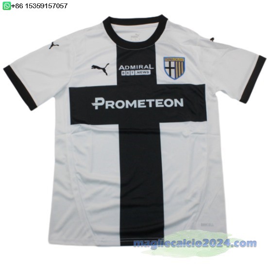 Thailandia Home Maglia Parma 2024 2025 Bianco Poco Prezzo