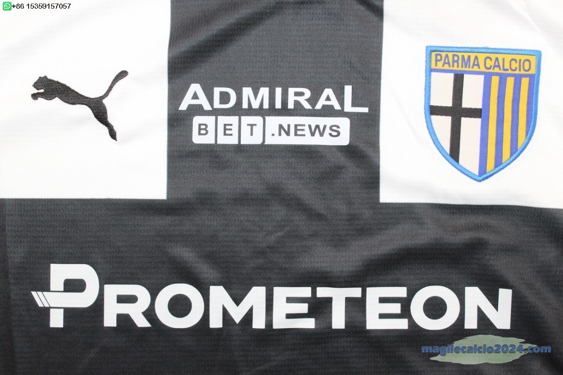 Thailandia Home Maglia Parma 2024 2025 Bianco Poco Prezzo