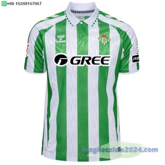 Thailandia Home Maglia Real Betis 2024 2025 Verde Poco Prezzo