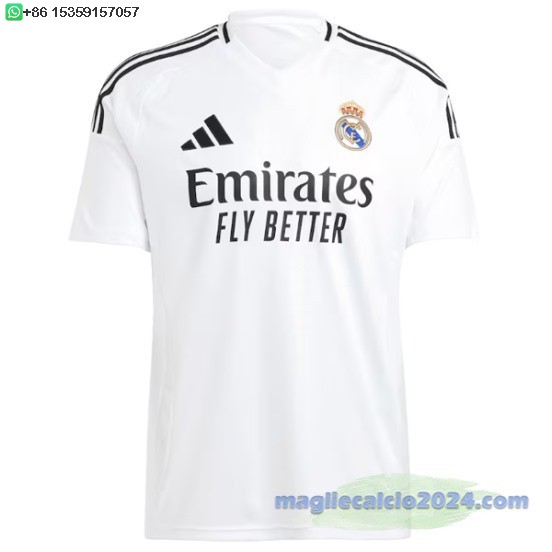 Thailandia Home Maglia Real Madrid 2024 2025 Bianco Poco Prezzo