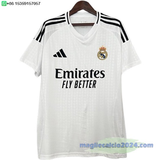 Thailandia Home Maglia Real Madrid 2024 2025 Bianco Poco Prezzo
