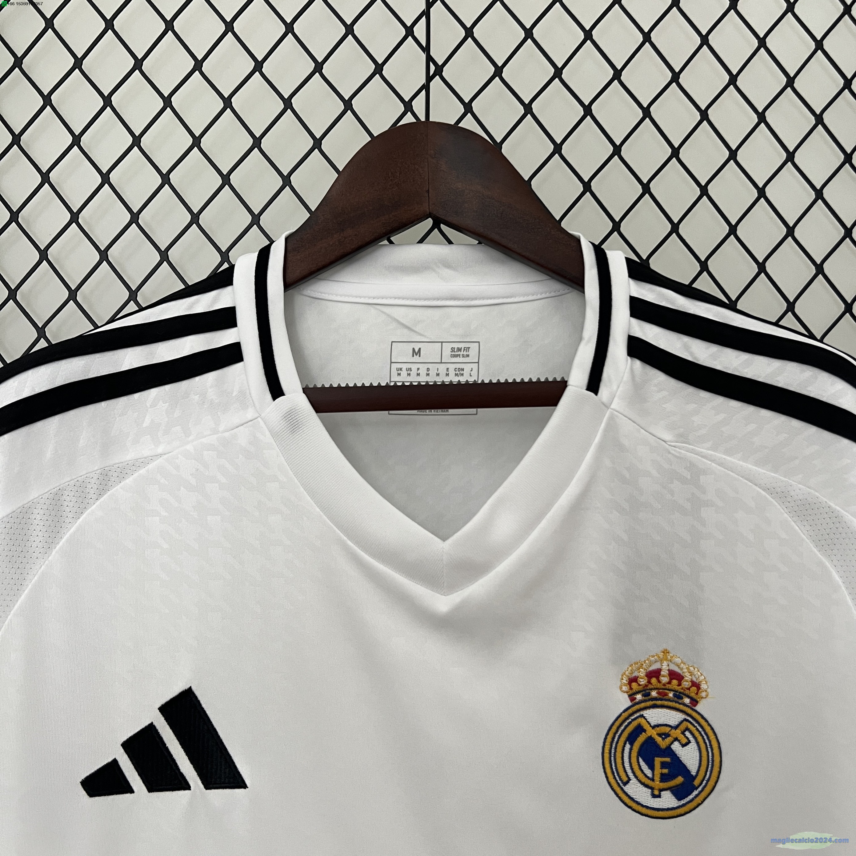 Thailandia Home Maglia Real Madrid 2024 2025 Bianco Poco Prezzo
